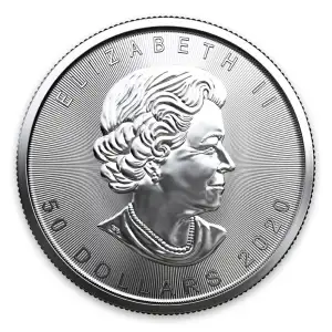 2020 1oz Canadian Platinum Maple Leaf
