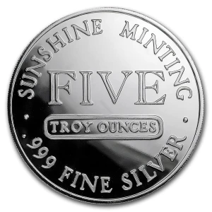5oz Sunshine Mint Silver Round (2)