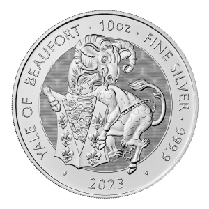 2023 10oz British The Royal Beast - Silver Yale Of Beaufort (4)