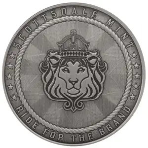 1 oz Cowboy - Buffalo Privy Antique Silver Round (2)