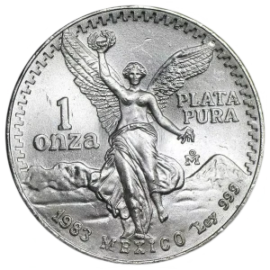 1983 Mexico 1 oz Silver libertad BU (In Capsule) (2)