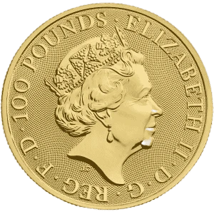 2021 1 oz Gold British Queen's Beasts - Series Completer (2)