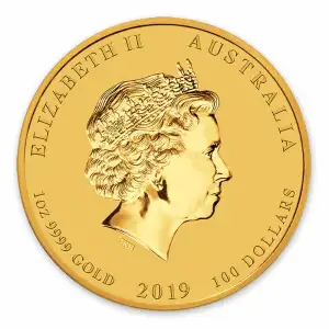 2019 1oz  Australian Perth Mint Gold Lunar Year of the Pig (2)
