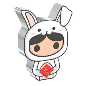 Lunar Series - 2023 1oz Year of the Rabbit Silver Chibi Coin (2)