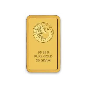 50 g Gold  Perth Mint Gold Bar (2)