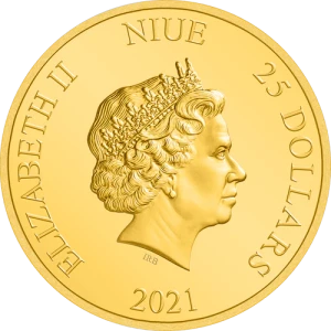 HARRY POTTER- 1/4oz Classic Lord Voldemort Gold Coin (2)