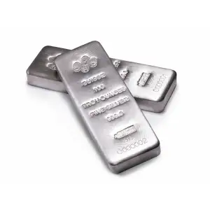 100oz PAMP Cast Silver Bar