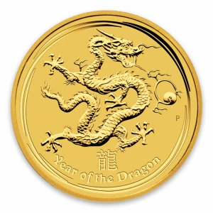 2012 1/4oz Australian Perth Mint Gold Lunar II: Year of the Dragon (2)