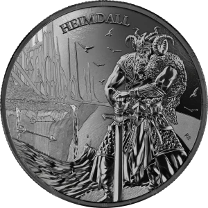 2025 1 oz Ragnarök: Heimdall Black Silver Coin (2)