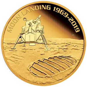 2019 1oz Australian Perth Mint Gold 50th Anniversary - Moon Landing (2)