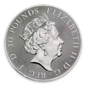 2019 10oz Britain Silver Queen's Beast : The Unicorn of Scotland (2)