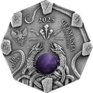 2025 2 oz Witchcraft - Herbalist Ultra High Relief Silver Coin (2)