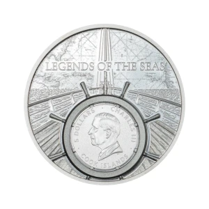 2026 1 oz Legends of The Seas - Santa Maria Colorized Silver Coin (2)