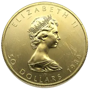 1oz Canadian Gold Maple Leaf - Scruffy