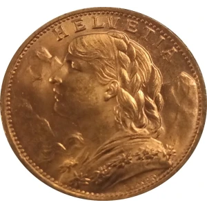 SWITZERLAND Gold 20 FRANCS