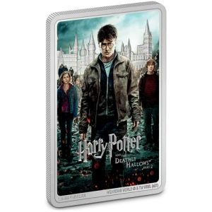 HARRY POTTER- 1oz Movie Poster Harry Potter And The Deathly Hallows part 2 Silver Coin (2)