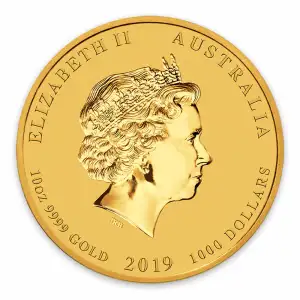 2019 10oz  Australian Perth Mint Gold Lunar Year of the Pig (2)
