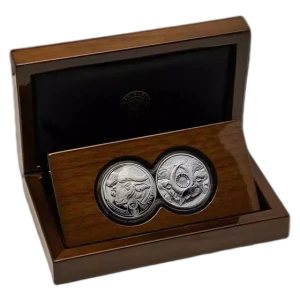 2021 South Africa 2-Coin Silver Big Five Buffalo Proof Set (w/Box & COA) (2)