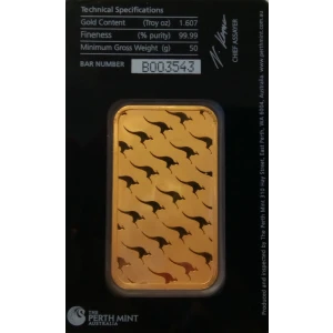 50g Australian Perth Mint gold bar - minted (2)