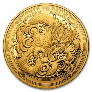 1 oz Gold Dwelling Taniwha: Water - Gold (2)