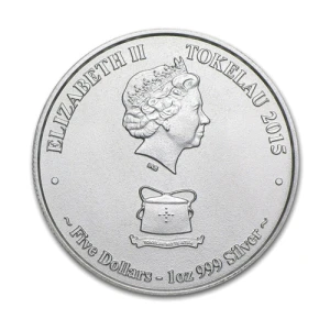 2015 1 oz Tokelau Silver Great White Shark Coin (2)